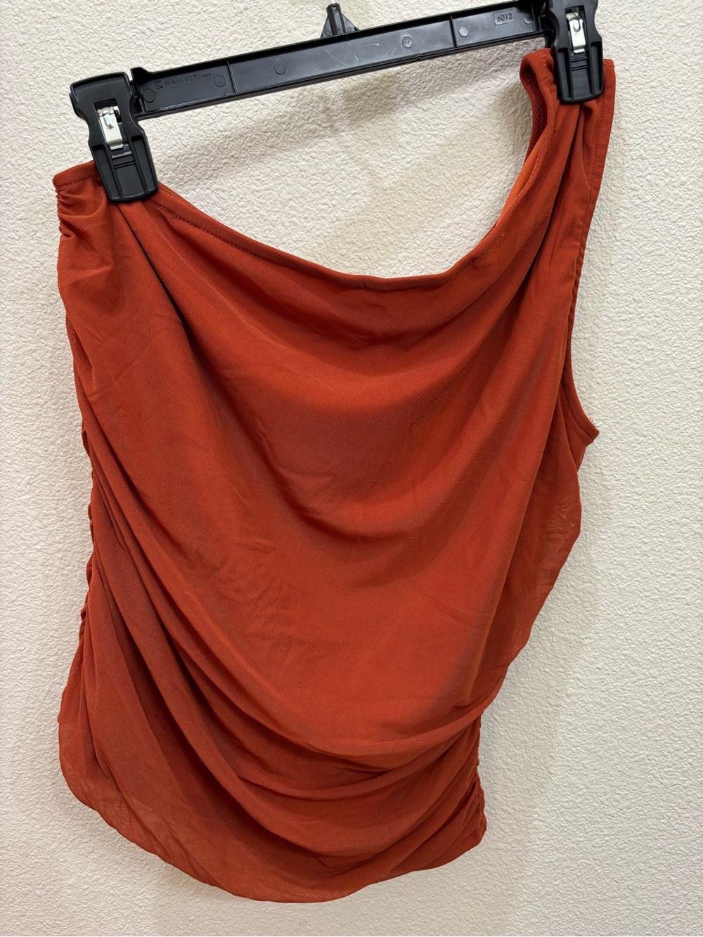 Rust Draped Tank Top - Women